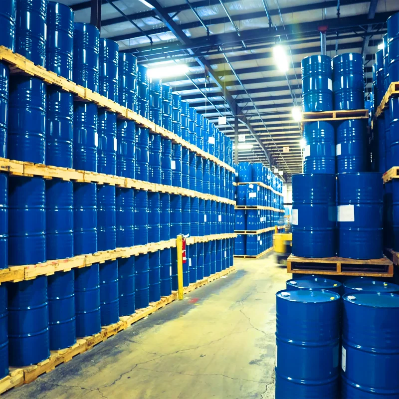 Kho lưu trữ thùng phuy chứa Ethanol và hóa chất tại nhà kho của VCARGO